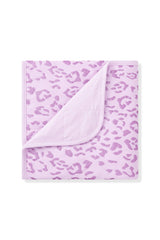 Baby Blanket in Thistle Leopard 1.0