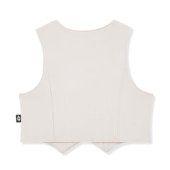 Tuxedo Vest in Oat