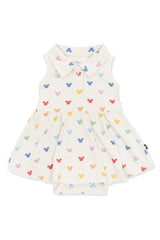 Polo Bodysuit Dress in Pastel Mickey Mouse