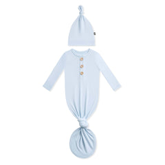 Knotted Day Gown with Hat Set in Breeze