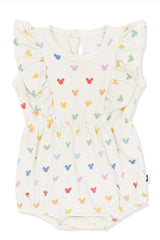 Bubble Romper in Pastel Mickey Mouse