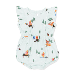 Bubble Romper in Winnie the Pooh Hundred Acre Wood