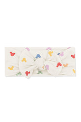 Knotted Bow Headband in Pastel Mickey Mouse