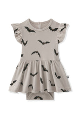 Twirl Bodysuit Dress in Bats