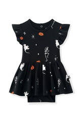 Twirl Bodysuit Dress in Halloween Friends
