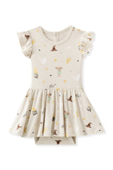Twirl Bodysuit Dress in Starry Icon