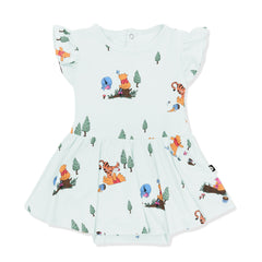 Twirl Bodysuit Dress in Winnie the Pooh Hundred Acre Wood