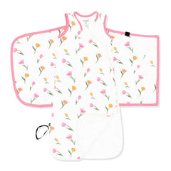 Sleep Bag Swaddler in Tulip 0.5