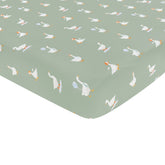 Mini Crib Sheet in Silly Goose