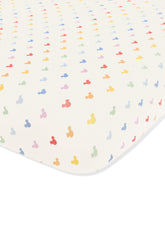 Crib Sheet in Pastel Mickey Mouse