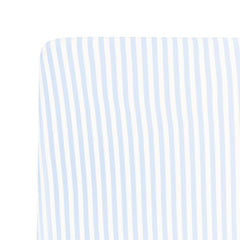 Crib Sheet in Small Mist Stripe
