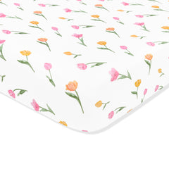 Crib Sheet in Tulip