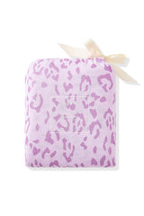 Twin Sheet in Thistle Leopard