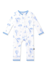 Zippered Romper in Toile Safari