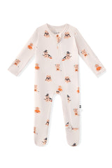 Zippered Footie in Halloween Teddy