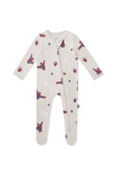 Zippered Footie in Spider-Man