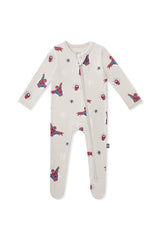 Zippered Footie in Spider-Man