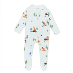 Zippered Footie in Winnie the Pooh Hundred Acre Wood