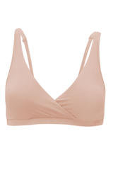 Women's Cross Front Bralette in Chai