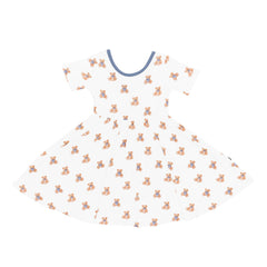 Twirl Dress in Teddy Bear