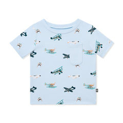 Toddler Crew Neck Tee in Take Off