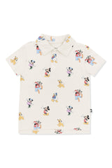 Toddler Short Sleeve Polo in Mickey Mouse and Friends