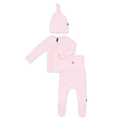 Pointelle Take Me Home Set with Cap in Sakura