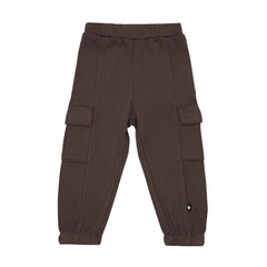 Fleece Cargo Pants in Espresso
