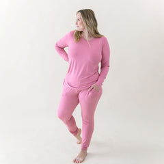 Women's Jogger Pajama Set in Apple Blossom