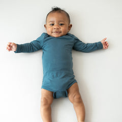 Long Sleeve Bodysuit in Atlantic