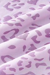 Twin Sheet in Thistle Leopard