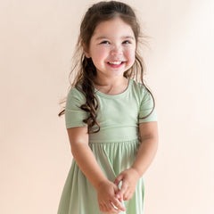 Twirl Dress in Basil
