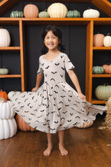 Twirl Dress in Bats