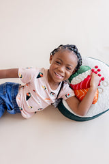 Toddler Basic Tee in Blush Sushi