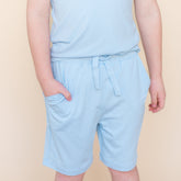 Drawstring Short in Breeze