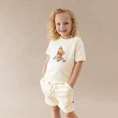 Short Sleeve Jogger Set in Winnie the Pooh on Chamomile
