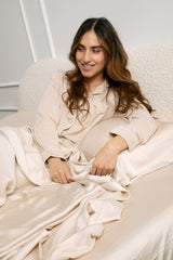Bamboo Sateen Sheet Set in Champagne
