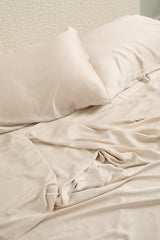 Bamboo Sateen Sheet Set in Champagne
