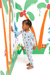 Long Sleeve Pajamas in Curious George