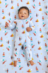 Zippered Romper in Curious George