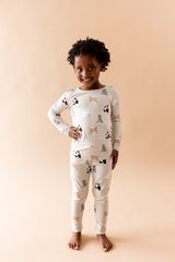 Long Sleeve Pajamas in Fluffy Cat