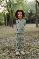 Long Sleeve Jogger Set in Groot
