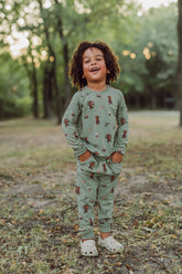 Long Sleeve Jogger Set in Groot