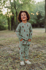 Long Sleeve Jogger Set in Groot