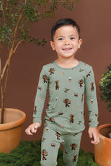 Long Sleeve Pajamas in Groot