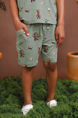 Drawstring Short in Groot