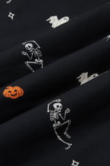 Long-Sleeved Women's Pajama Set in Halloween Friends