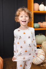 Long Sleeve Pajamas in Halloween Teddy