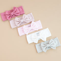 Bow Headband in Blush
