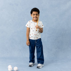 Toddler Basic Tee in Home Run